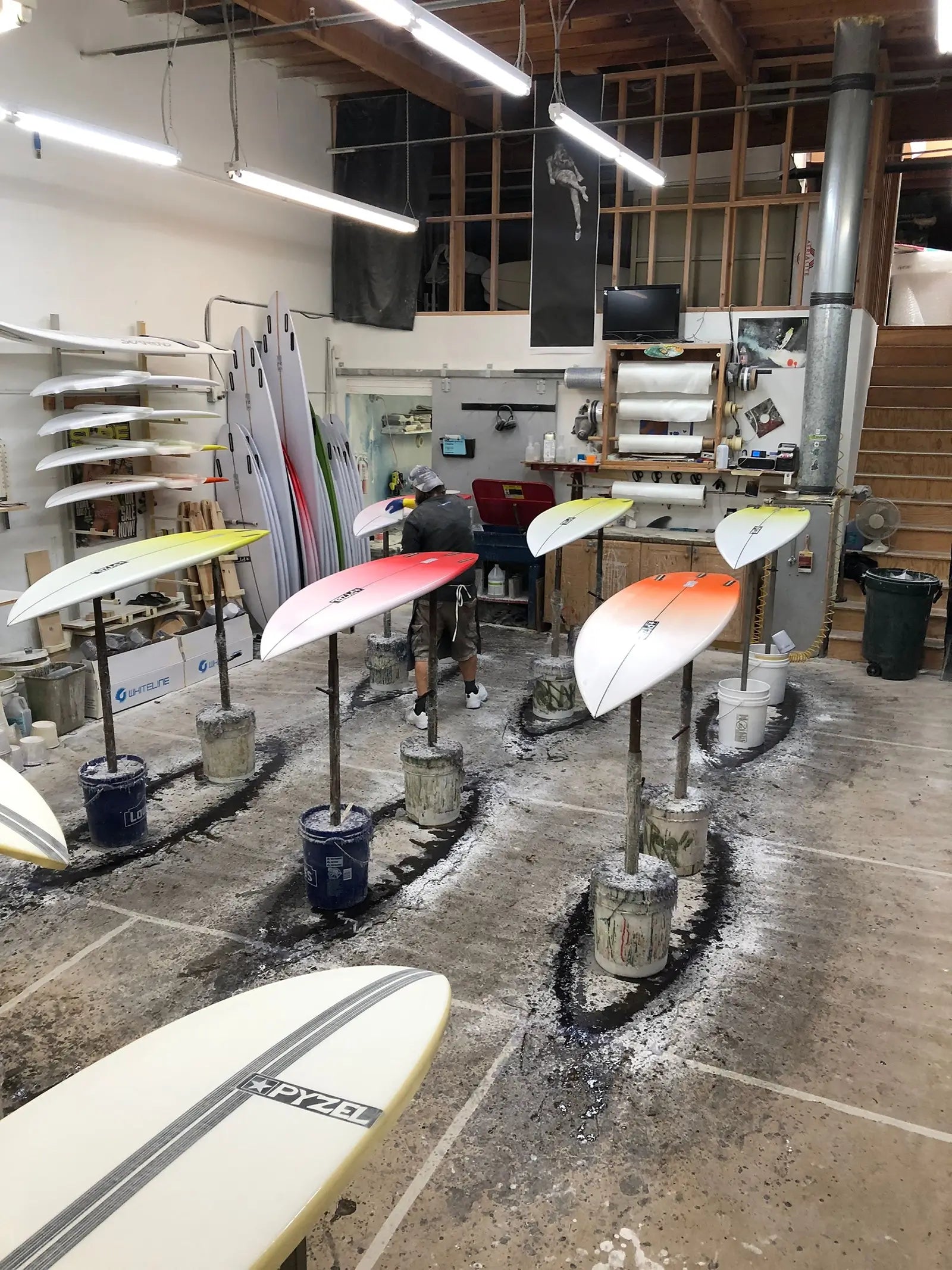 Shop behind-the-scenes at Harborside Glassing DK Surfboards