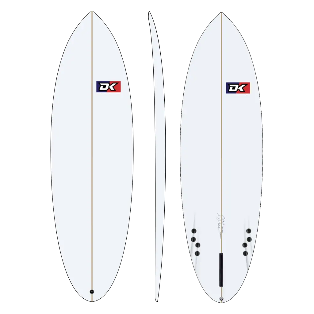 Bonzer Egg Model Surfboard Front Back and Side