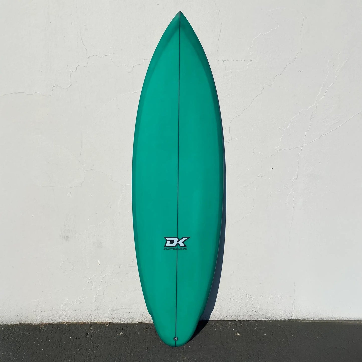 Twin Cousin Green Resin 5’8” x 19.25 x 2.44 Front