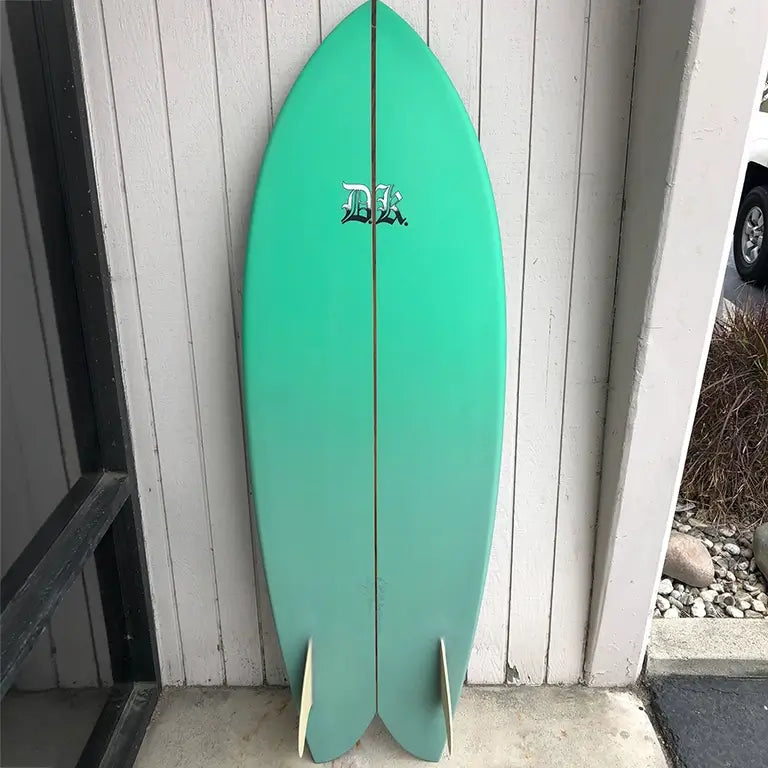 Keel Fish Surfboard Blue Gradient