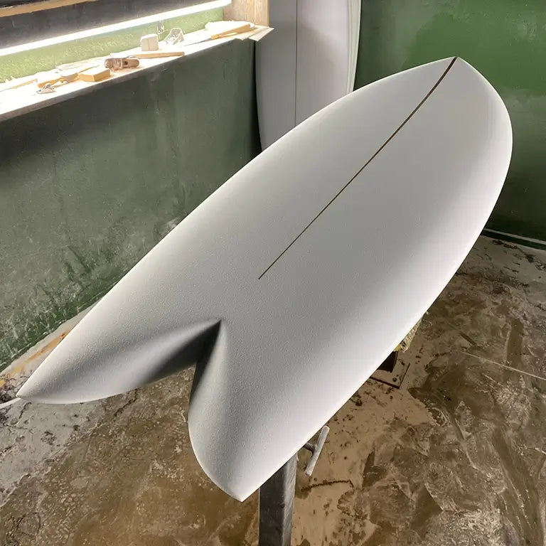 Keel Fish Surfboard WIP Shop Shaping