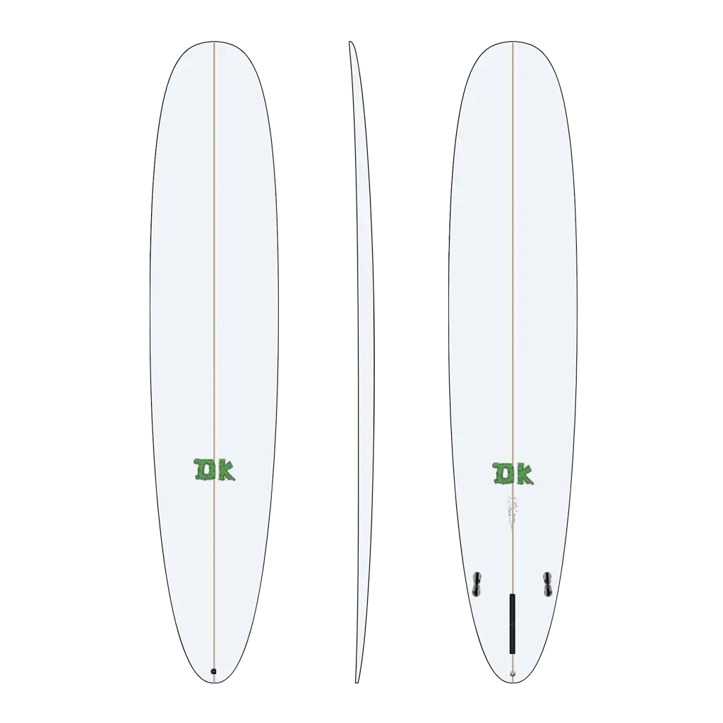 Performance-Log Surfboard Front Back Side