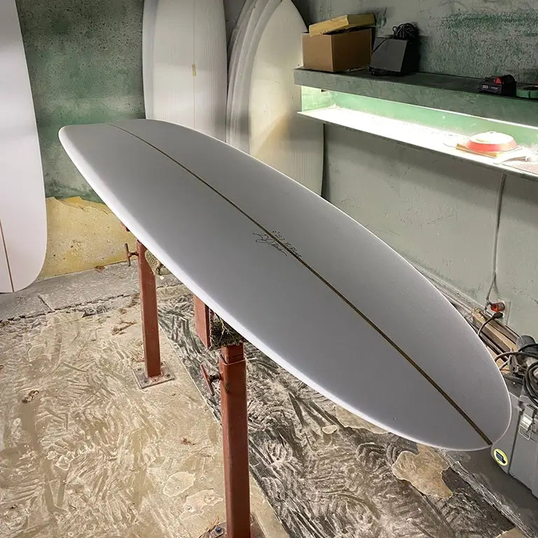 Performance-Log Surfboard WIP Shop Shaping