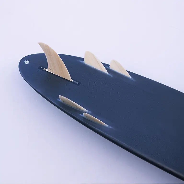 Performance Bonzer Surfboard Black with Fins Detail