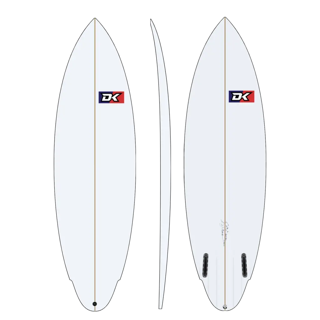 Twin Cousin Surfboard Front Back Side