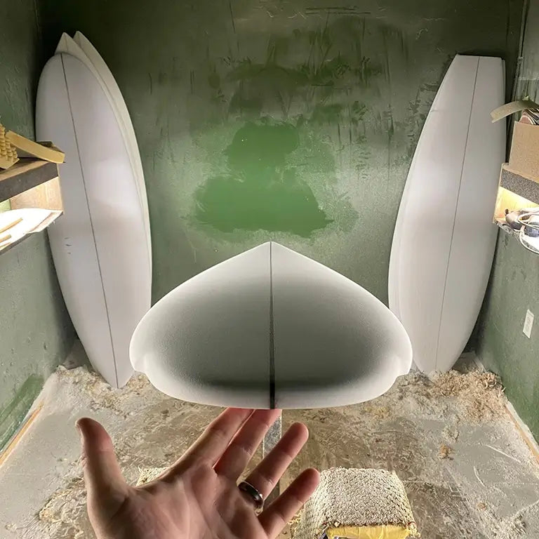 Twin Cousin Surfboard WIP Shop Shaping