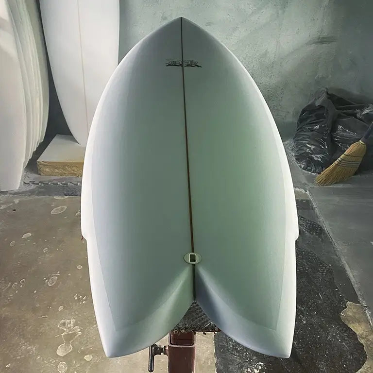 Twinzer Fish Surfboard WIP Shop Shaping